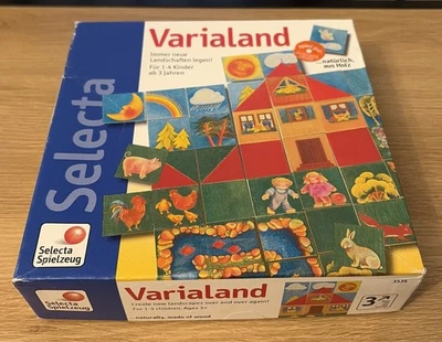 Varialand Selecta Wooden Tile Chid's Toy Game - 80 Pieces Complete, Instructions - Image 1 of 4