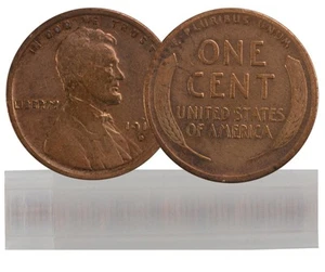 1916-D Circulated Lincoln Cent 50-Coin Roll G/VG - Picture 1 of 1