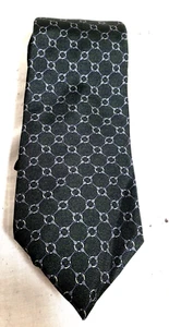 Brooks Brothers Mens tie 100% Silk Black Gray patterned NWT - Picture 1 of 7