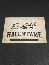 HALL OF FAME SIGNED CARD AUTO BASEBALL HOF ANNOUNCER FRICK AWARD ERIC NADEL