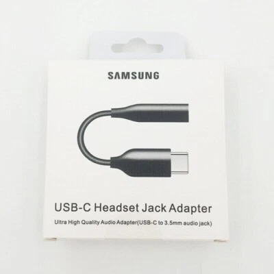 Nuovo Adattatore Jack Cuffie Aux Audio Nero USB Tipo C Cuffie a 3,5mm - Immagine 1 di 2