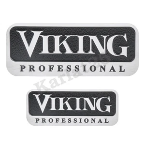 Viking Professional 4.5" and 3" Metal Emblem Logo Badge Self Adhesive Nameplate - Picture 1 of 5