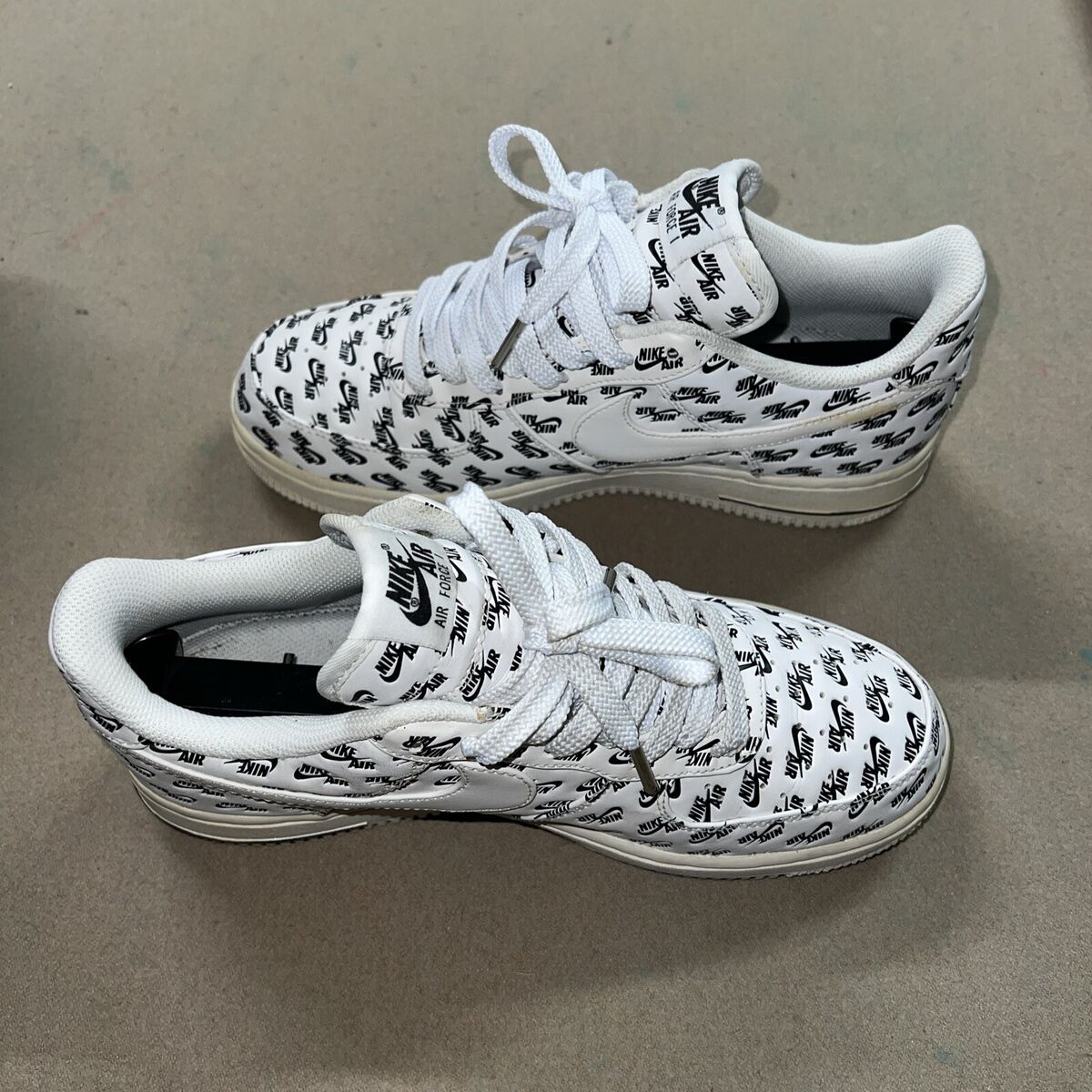 Nike Air Force 1 07 QS Low All Over Logo White for Sale Nike Air Force 1 07 QS Low All Over Logo White for Sale