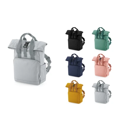 Bagbase BagBase recycelt Mini Twin Handle Roll-Top Rucksack BG118S - Roll-Top Sc - Bild 1 von 4