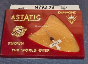 STYLUS NEEDLE Astatic for BSR Tetrad T20M for T30MD 20D 30D 40D 0854 - Picture 1 of 2