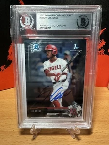 2017 Bowman Chrome Draft Jo Adell Auto Beckett Graded - Picture 1 of 5