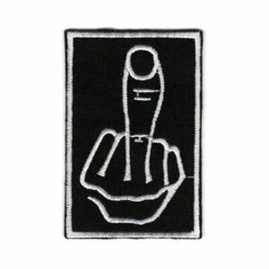 Middle Finger Patch | Morale Tactical Biker Funny Humor Military Logo - Picture 1 of 1