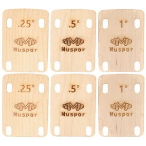 6pcs Convenient Guitar Neck Shims Wooden Guitar Neck Plate for Replacement - Picture 1 of 12
