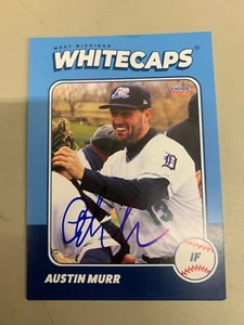 Austin Murr Signed Card 2022 West Michigan Whitecaps Team Card IP Auto - Picture 1 of 1