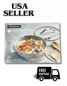 Tramontina 5 Quart All-in-One Plus Keramik Antihaft Pfanne 7-teiliges Set in Grau - Bild 1 von 4