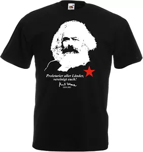 Karl Marx proletario di tutti i paesi, unitevi! T-shirt, nero - Foto 1 di 1