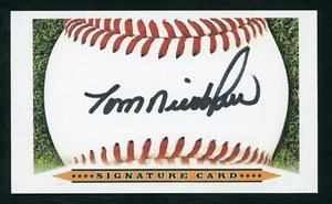 Tom Niedenfuer '81 Dodgers World Series championship team Signed 3x5 Card E26637 - Picture 1 of 1