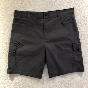 Orvis Gray Nylon Blend Stretch Cargo Shorts Men's Size 40 Hiking Camping - Picture 1 of 10