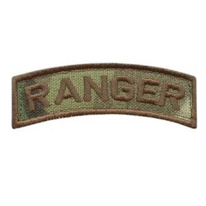US army rangers ranger shoulder tab multicam OCP embroidered tactical hook patch - Picture 1 of 2