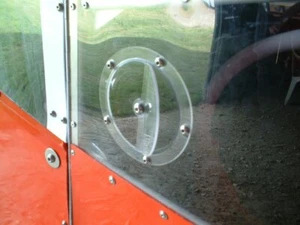 plexiglass Single Air Vent Aircraft Cockpit Windscreen Fresh Air Vent 57mm Size - Picture 1 of 6