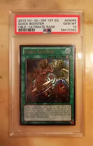 2013 Yu-Gi-Oh Quick Booster PSA 10 GEM MINT 1st Ed CBLZ-EN065 Ultimate Rare! - Picture 1 of 2