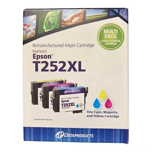 Dataproducts Ink Cartridges for Epson T252XL - 1 Cyan, 1 Magenta, 1 Yellow. NIB - Picture 1 of 4