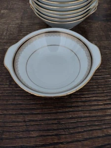Moderne Noritake Fine China Dessert Müsli Obst Schale Doral Schwarz Gold 2591 - Bild 1 von 10