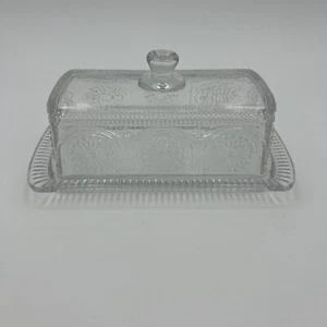 Pioneer Woman Butter Dish Clear Glass Excellent Condition No Chip Or Scratches - Picture 1 of 9