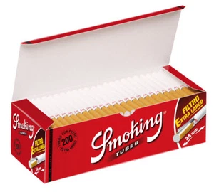 50 Boxen Smoking Filterhülsen 200er Box extra langer Filter King Size Tubes - Bild 1 von 1