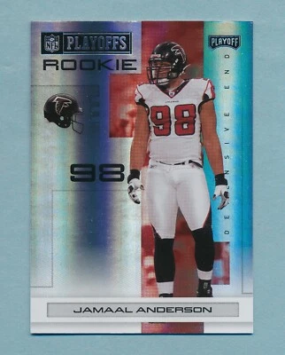 Jamaal Anderson 2007 Playoff NFL Playoffs Black Holo 06/10 Atlanta Falcons - Image 1 of 2