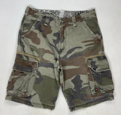 Pantalones Cortos Chinos Quiksilver Cargo Hombre Talla 30 Verde CAMO Foto 1 de 4