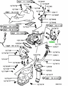 Actuador, puerta de residuos T/C para: Mitsubishi Lancer Evo 4 5 6 7 8 9 CN9A CP9A CT9A - Imagen 1 de 1