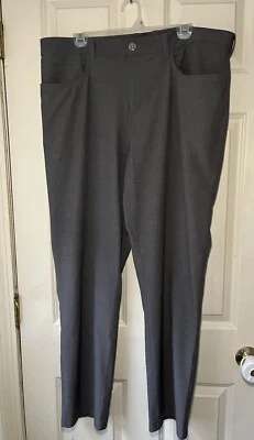 Callaway 高尔夫裤男式 38x32 灰色弹性弹力运动户外轻便 — 第 1/4 张图片