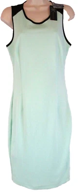 Vestido Kardashian Colección Georgette Espalda Verde Menta Talla M Sin Mangas Mujer CB3S Foto 1 de 4