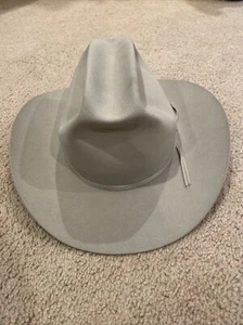 Mens Miller Bros Western Hat D Bar Medium Taupe XDoubleX Hand Greased - Picture 1 of 4