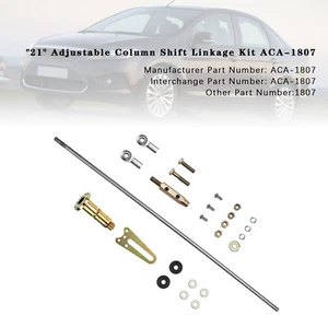 21" Adjustable Column Shift Linkage Kit ACA-1807 for AOD Ford Transmission - Picture 1 of 13