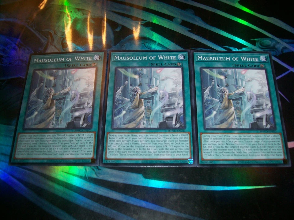 3x Mausoleum of White 1st Edition Common SDWD-EN023 Yu-Gi-Oh! - Image 1 of 1