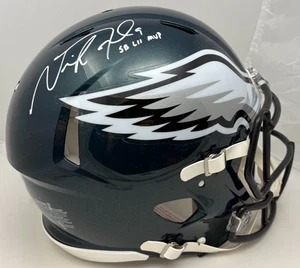 Nick Foles Signed Eagles Speed Authentic F/S Helmet SB LII MVP Insc PSA COA 083 - Picture 1 of 7