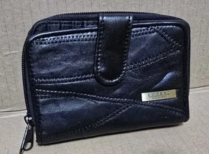 Cartera de cuero suave retazos de lujo de calidad para damas con tarjetero Lorenz - Imagen 1 de 3