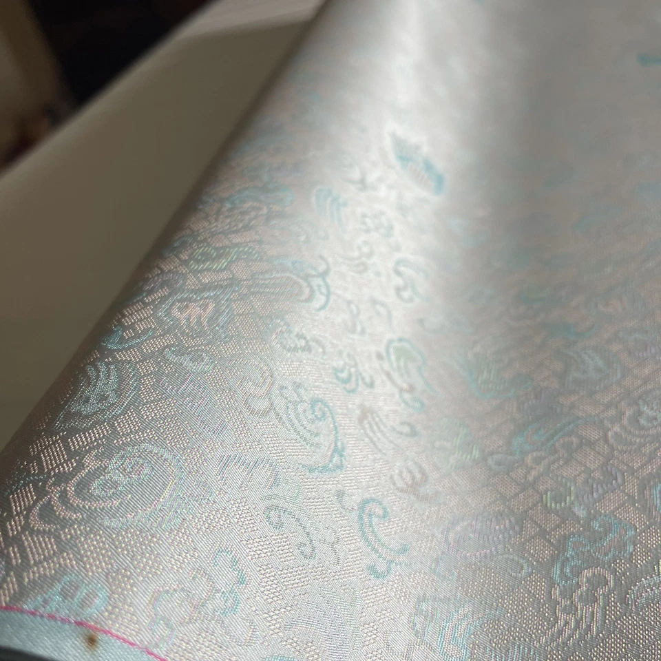 SILK MULTICOLOR FABRIC 6 Yards x 22 Inches Wide or 216 Inches x 22 Wide - Image 1 of 4