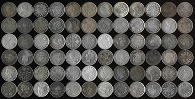 🔥 72 PLATA ANTIGUA CANADÁ 5¢ (finales de 1800 a principios de 1900) 🔥VER FOTOS⚡️SIN RSRV⚡️ Foto 1 de 4