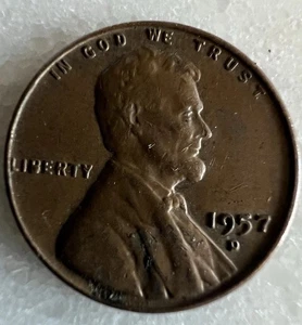 1957 D Lincoln Wheat Penny - Bild 1 von 2