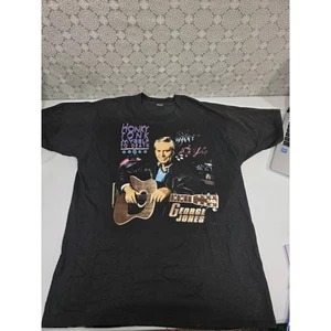 Vintage 90s George Jones Honky Tonk T-Shirt XL Country Music Tee Single Stitch - Bild 1 von 12