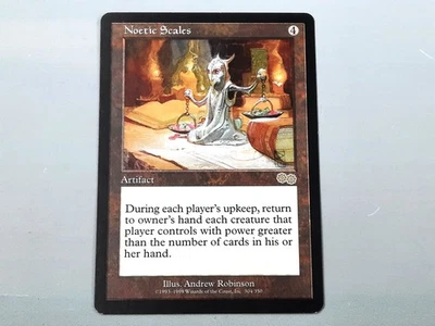 MTG - URZA'S SAGA (BB/'98) - NOETIC SCALES (304) - ZAUBERWAAGE/RARE/NEVER PL./NM - Bild 1 von 4