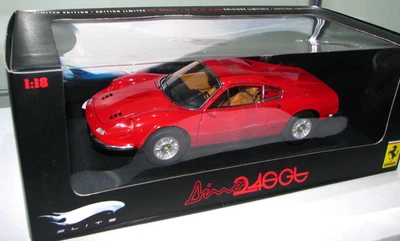 Ferrari DINO 246GT Hot Wheels Elite escala 1/18 Foto 1 de 4