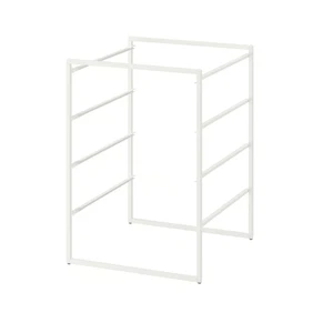IKEA JONAXEL Frame White Storage Unit 50x51x70 cm Bathroom Laundry Organizer - Picture 1 of 2
