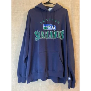 Vintage Lee Sport Seattle Seahawks Hoodie NFL Football Graphic Pullover XXL - Picture 1 of 10