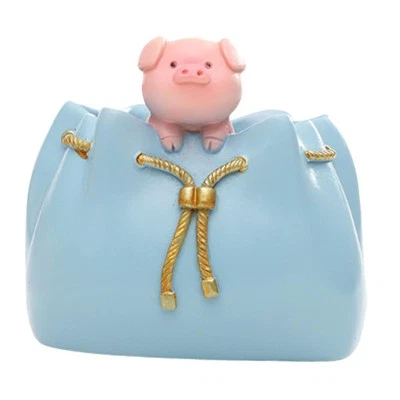 Handbag Flower Vase Sculpture Bonsai Craft Decor Collection Resin Flower Pot - Image 1 of 4