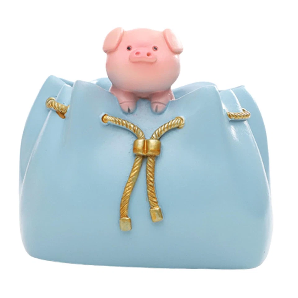 Handbag Flower Vase Sculpture Bonsai Craft Decor Collection Resin Flower Pot - Image 1 of 4