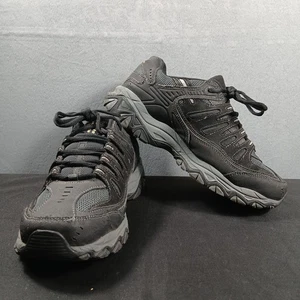 Skechers After Burn Herren 9 EWW Schwarz Anthrazit Extra Weite Passform 50125EWW/BKCC - Bild 1 von 11