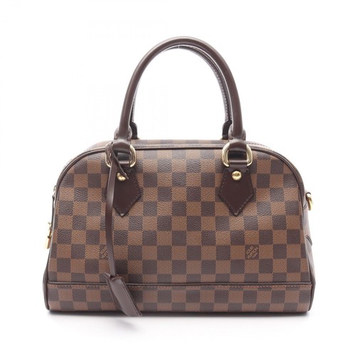 LOUIS VUITTON（LV） Borsa a mano Louis Vuitton Duomo N60008 Damier tela pelle Ebene usata donna LV