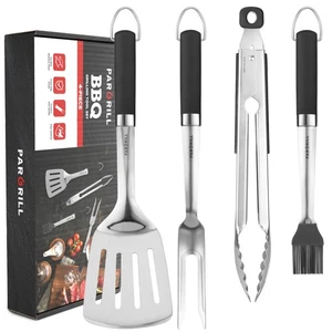 Grillzubehör Robustes BBQ Set Geschenke für Männer/Frauen - Premium Edelstahl... - Bild 1 von 9