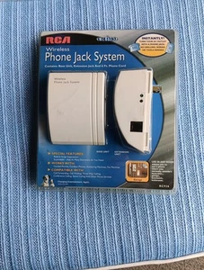 RCA RC926 Wireless Phone Jack System Base Unit + Extra Extension - Zdjęcie 1 z 4