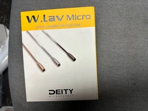 Deity Microphones W.Lav 3mm Omnidirectional 1.8m  Blk Lavalier Microphone - Picture 1 of 4