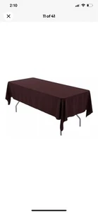 60" X 84" Tablecloth in Rectangular Polyester Tablecloth Wedding Event Party - Picture 1 of 1